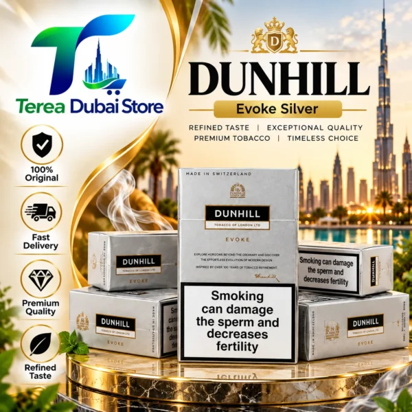 Dunhill Evoke Silver UAE | Original Fine Cut Cigarettes Cigarettes