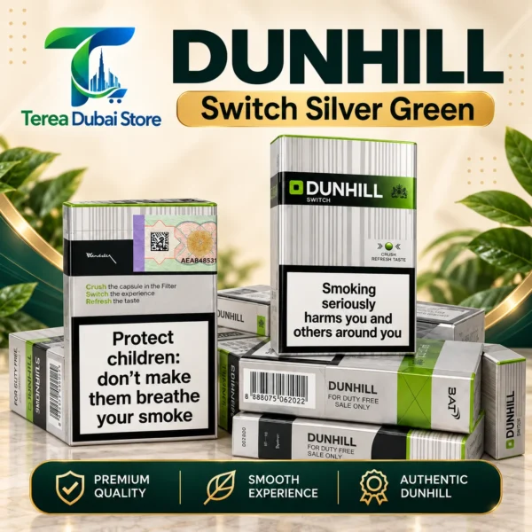 Dunhill Switch Silver Green Cigarettes UAE