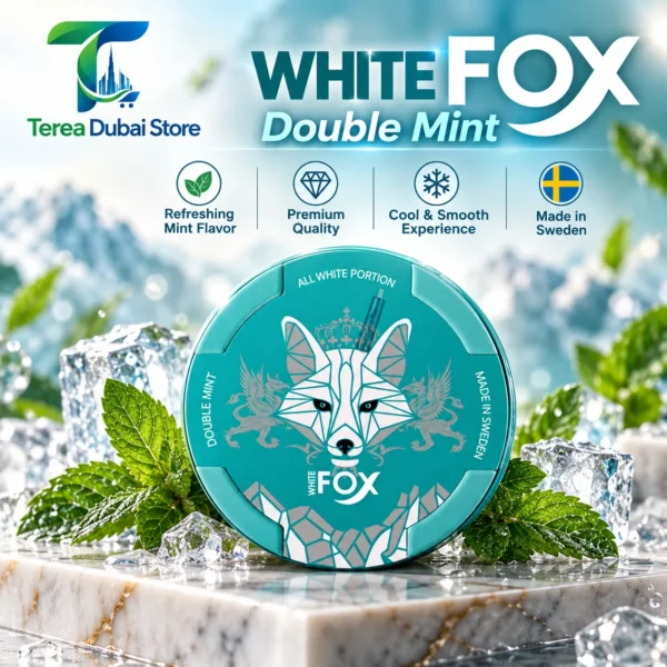White Fox Double Mint Nicotine Pouches