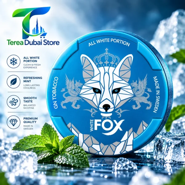 White Fox GN Tobacco Blue Nicotine Pouches | Smooth & Strong Choice