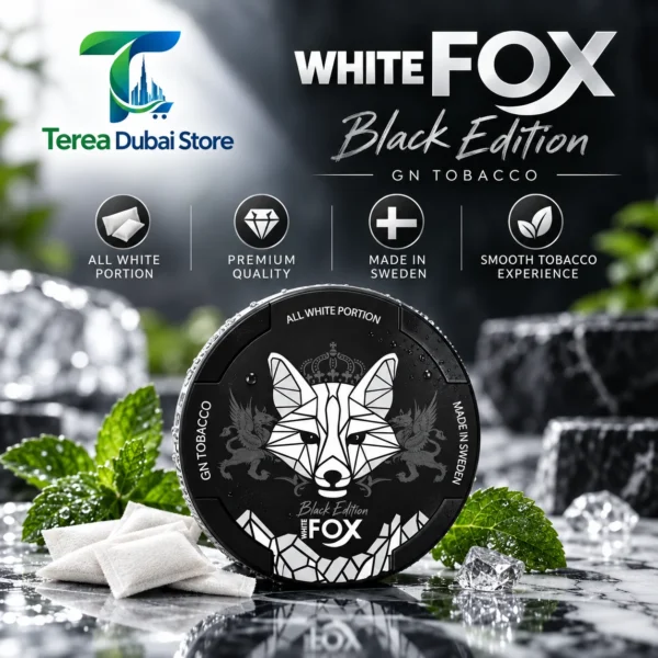 White Fox Tobacco Black | Deep & Robust Nicotine Pouches