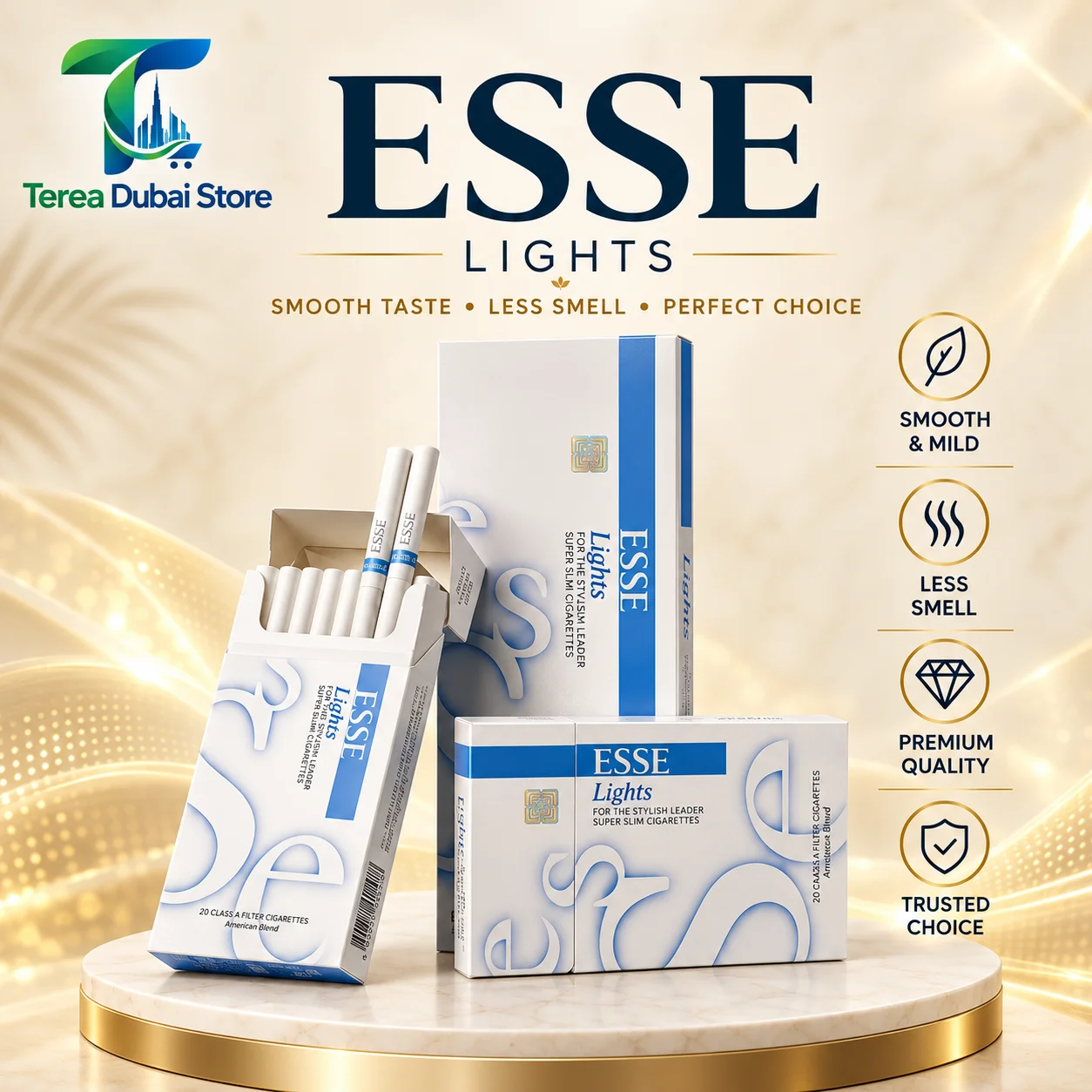 Esse Lights UAE | Original Slim Cigarettes